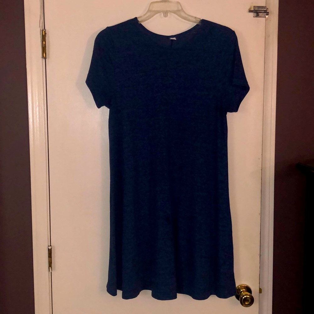 Blue heather Old Navy t-shirt dress—Xlg
